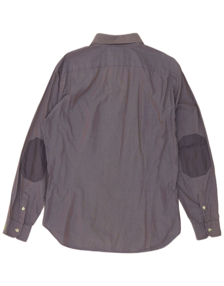 Jeckerson Herrenhemd XL, blau kariert, Baumwolle