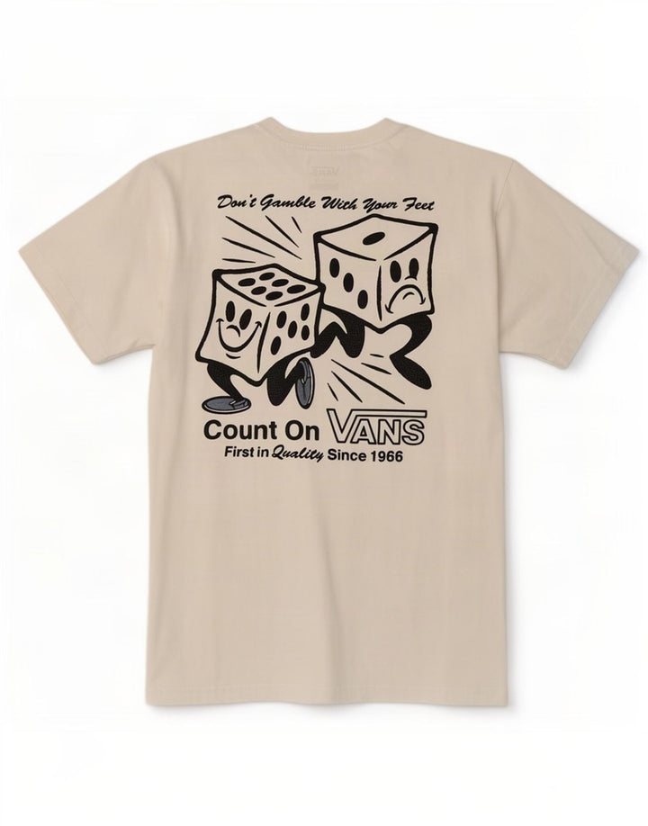 Vans Herren-T-Shirt mit klassischer Passform, Grafik, Größe S, weiße Baumwolle