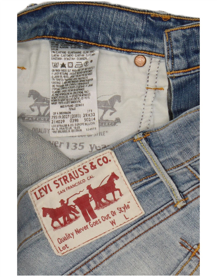 Levi's Herren Slim Jeans W29 L32 Blaue Baumwolle