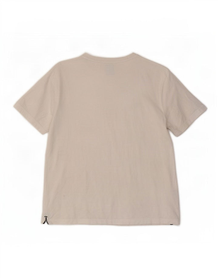 Crew Clothing Herren-T-Shirt-Oberteil aus mittelweißer Baumwolle