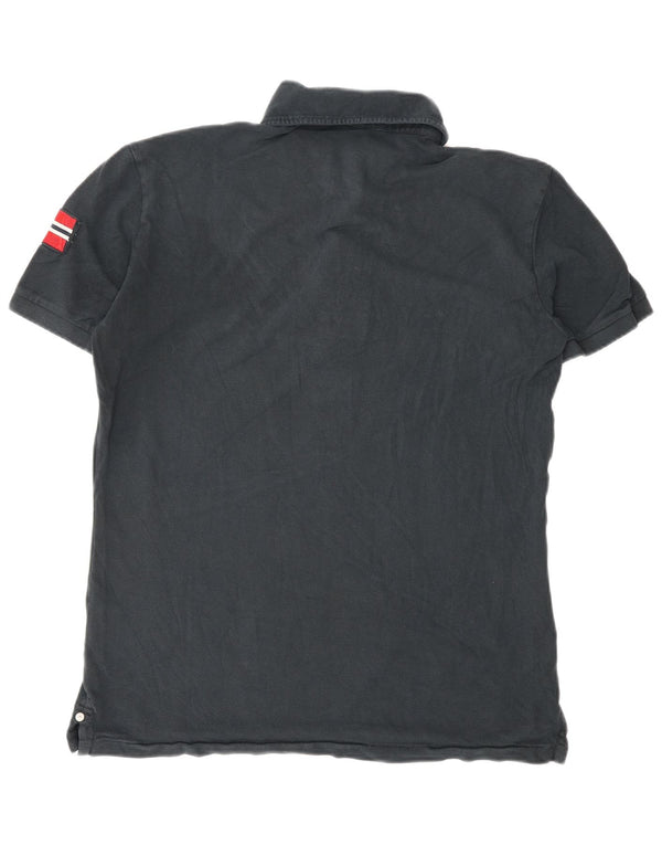 NAPAPIJRI Herren-Poloshirt mit Grafik, groß, marineblau, Baumwolle