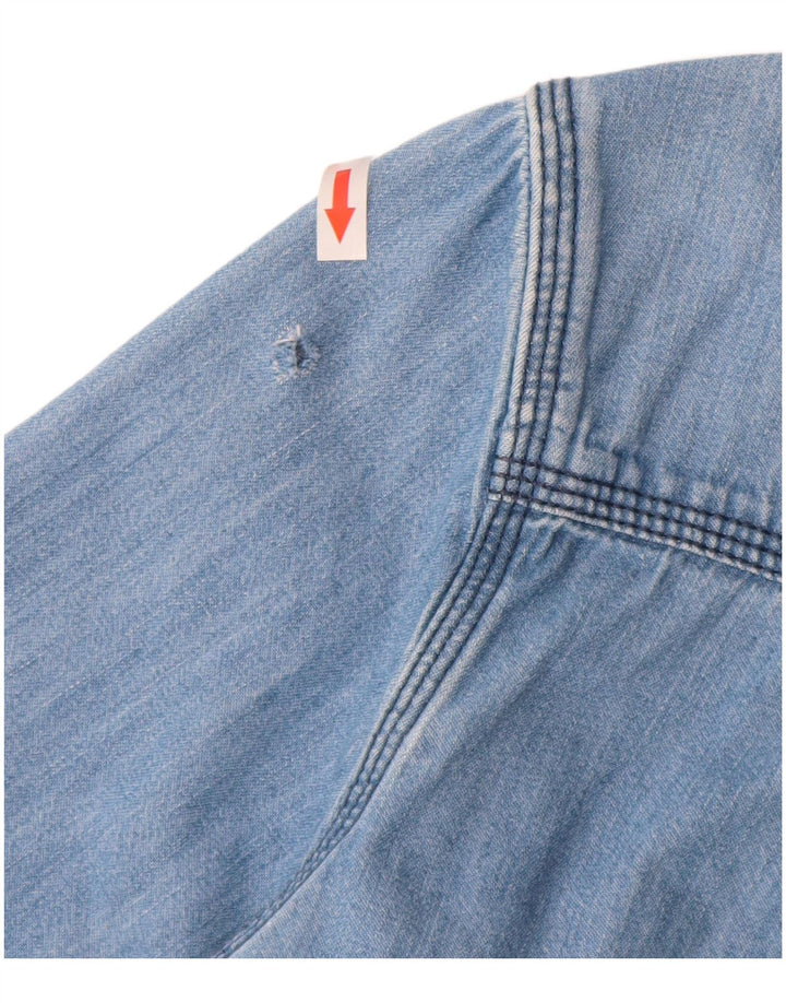 Tommy Hilfiger Herren-Jeanshemd, große blaue Baumwolle