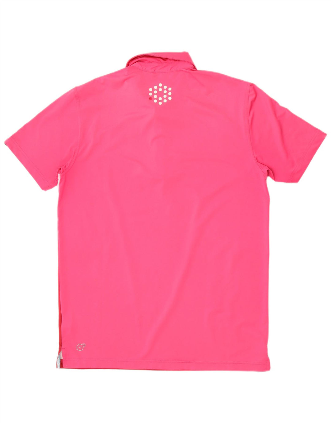 Puma Herren-Poloshirt mit abstraktem Muster, Mittelrosa, Polyester