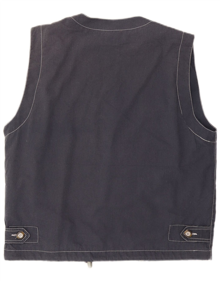 Brugi Herren Utility Gilet UK 40 Large Marineblau Polyester