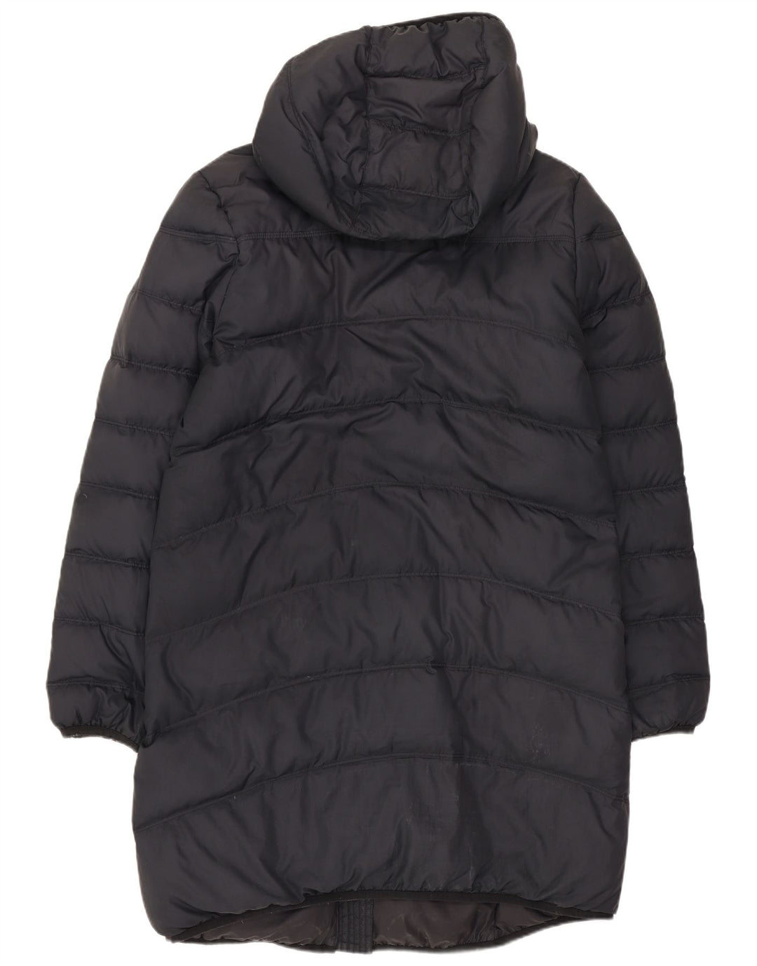 Nike Damen Übergroßer, gepolsterter Mantel mit Kapuze, UK 10, Größe S, Marineblau, Polyester