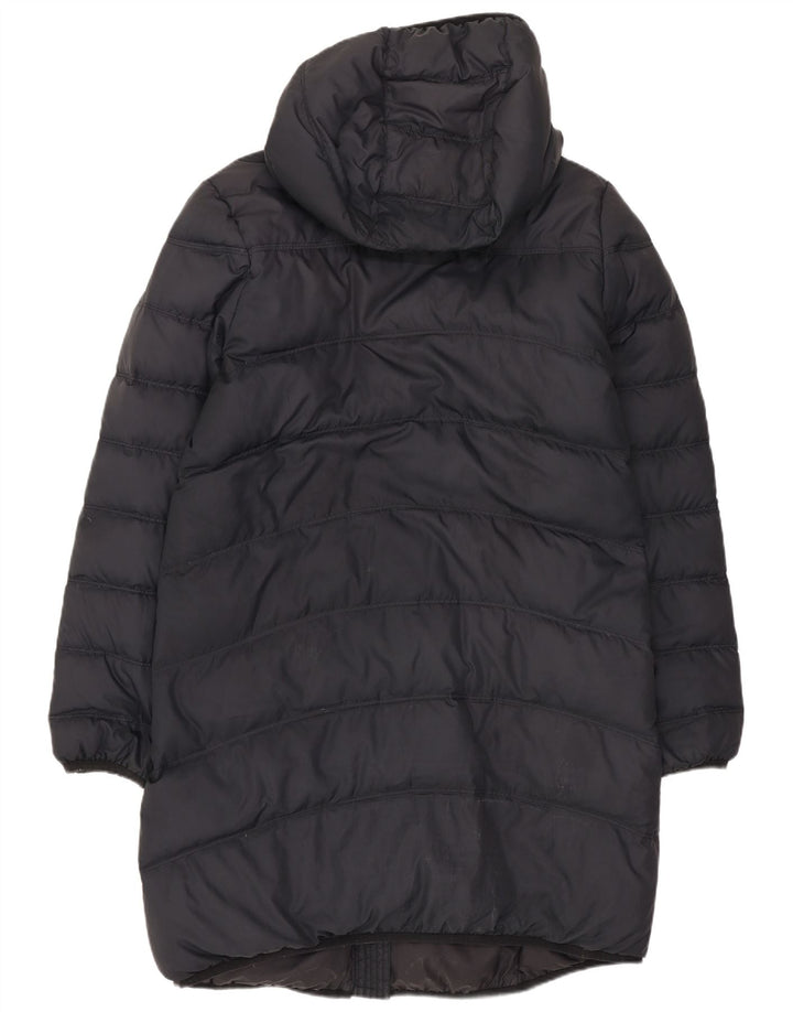 Nike Damen Übergroßer, gepolsterter Mantel mit Kapuze, UK 10, Größe S, Marineblau, Polyester