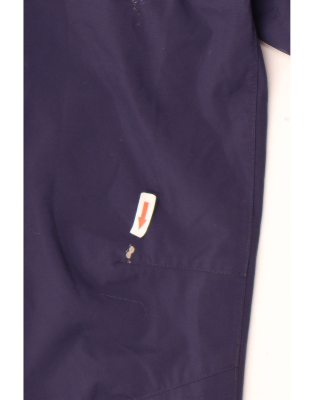 Jack Wolfskin Jungen Regenjacke mit grafischer Kapuze, 12–13 Jahre, Marineblau