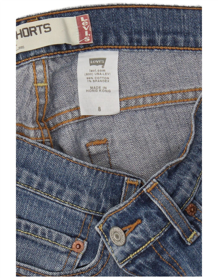 Levi's Damen 515 Denim Shorts US 8 Medium W30 Blaue Baumwolle