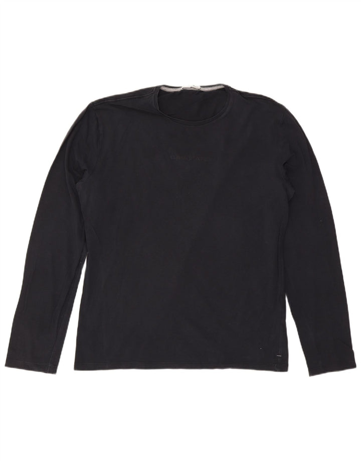Gas Herren Top Langarm 2XL Marineblau Baumwolle