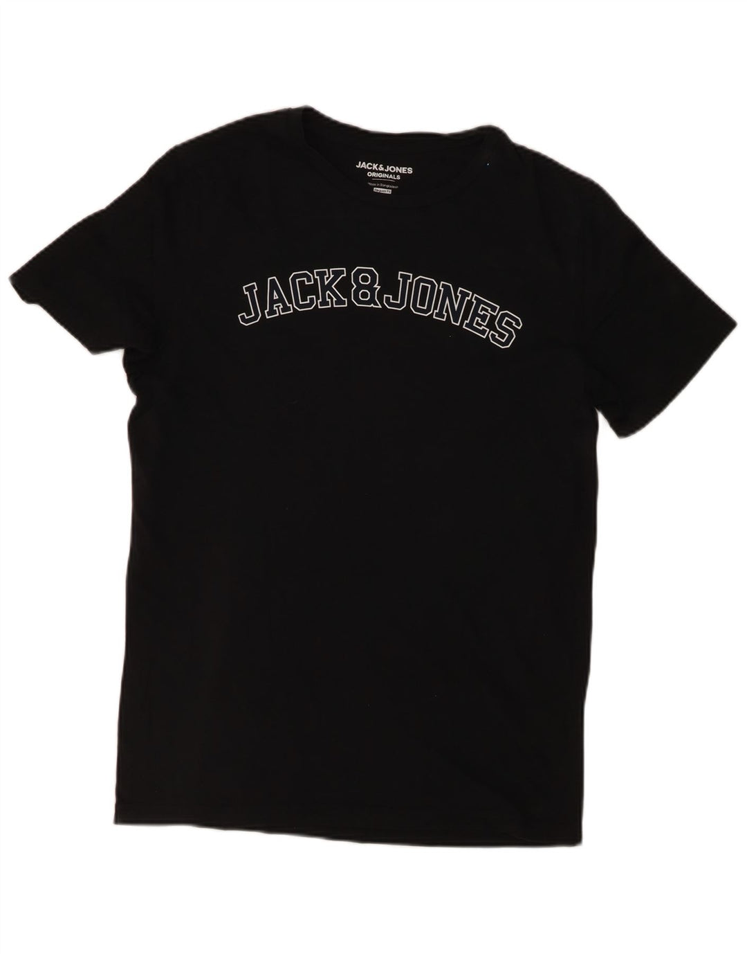 Jack & Jones Herren-T-Shirt mit normaler Passform, mittelschwarz, Baumwolle