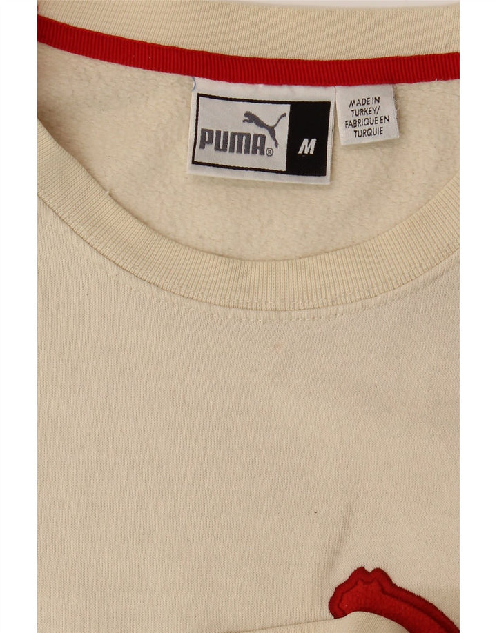 PUMA Herren Grafik-Sweatshirt-Pullover Medium Off White