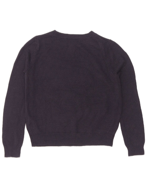 Marks & Spencer Damen-Pullover mit U-Boot-Ausschnitt, UK 12, Mittelmarineblau Chri