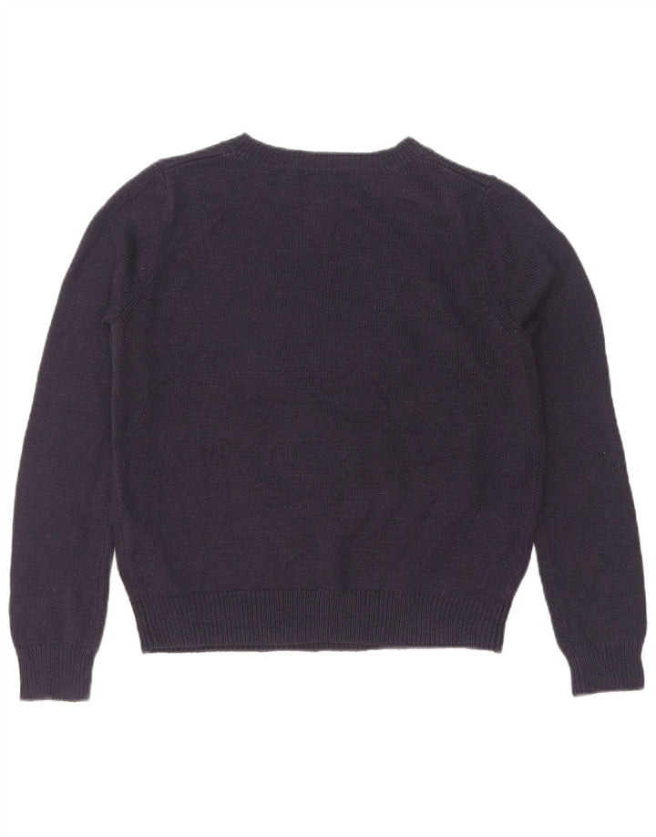 Marks & Spencer Damen-Pullover mit U-Boot-Ausschnitt, UK 12, Mittelmarineblau Chri