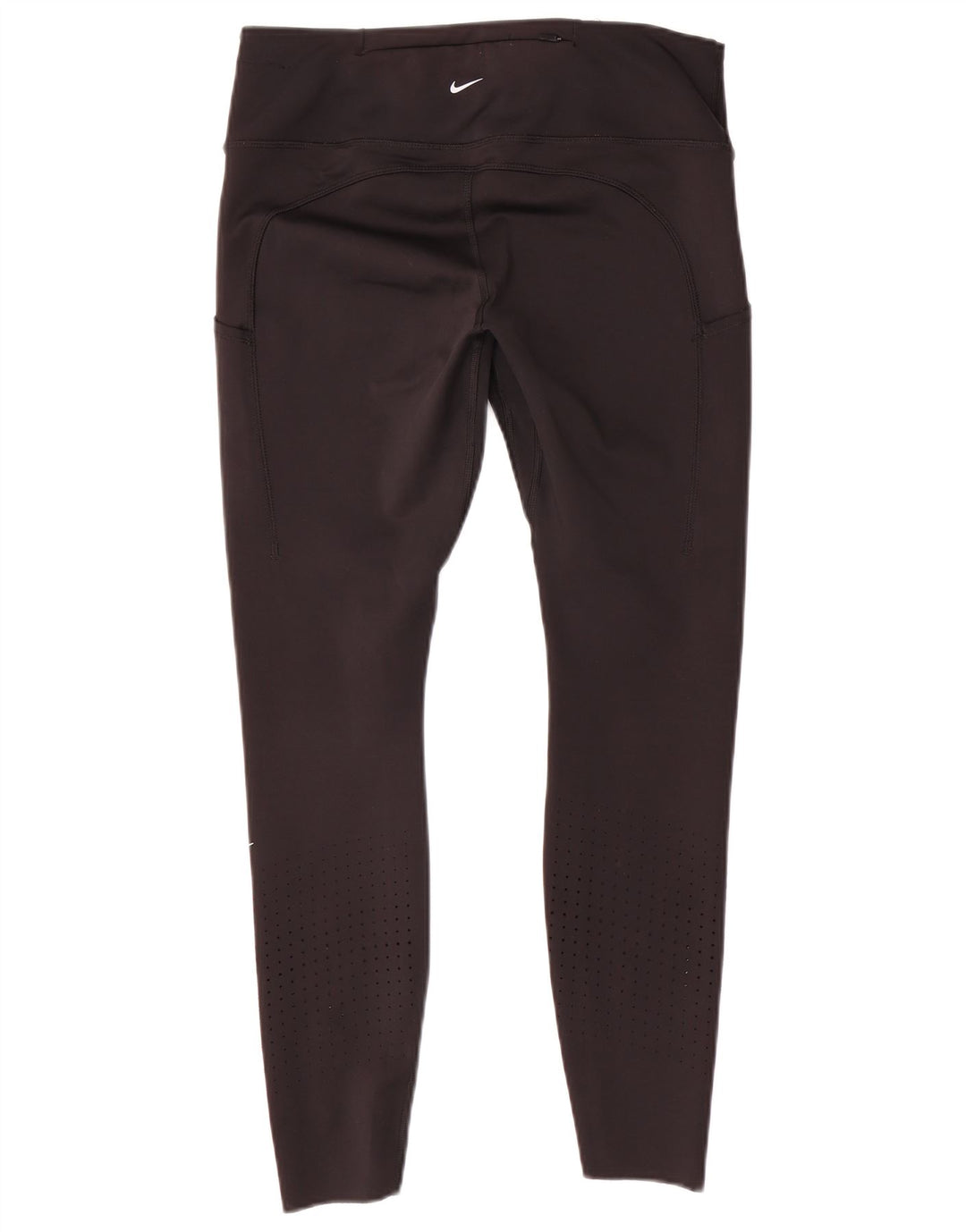 Nike Damen Dri Fit Leggings UK 14 Large Schwarz Polyester