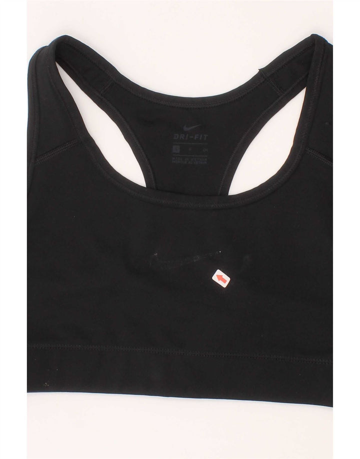 Nike Damen Dri Fit Sport-BH-Oberteil, Größe S, Schwarz, Polyester, Sport