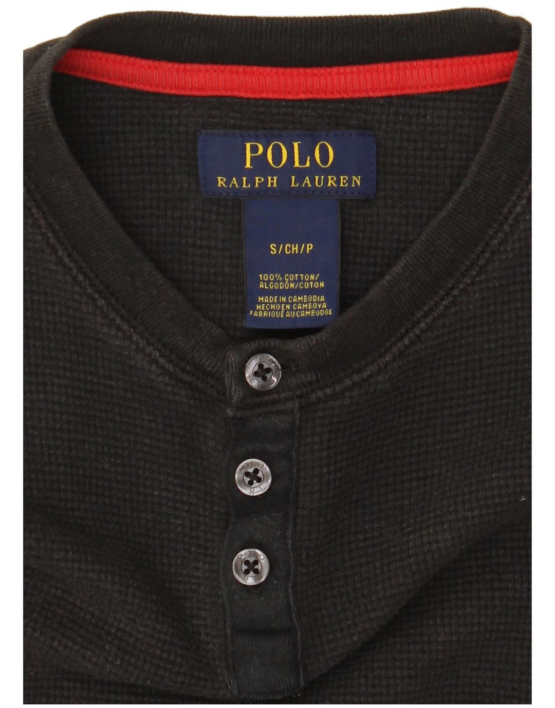 Polo Ralph Lauren Herren T-Shirt Top Small Schwarz Baumwolle