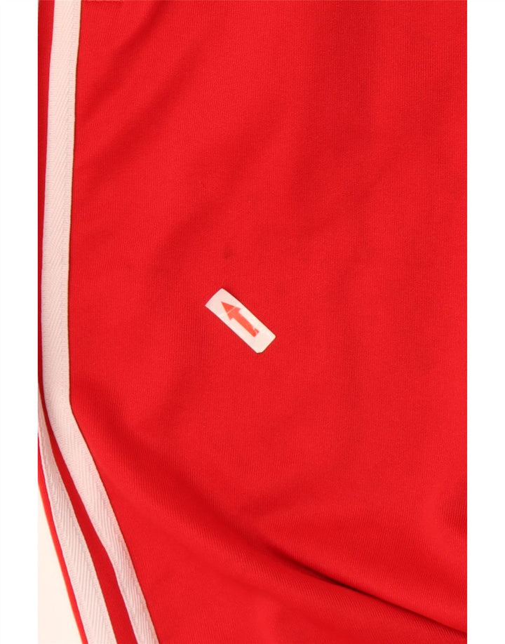 Adidas Herren-Trainingshose, Jogginghose, klein, rot, Polyester