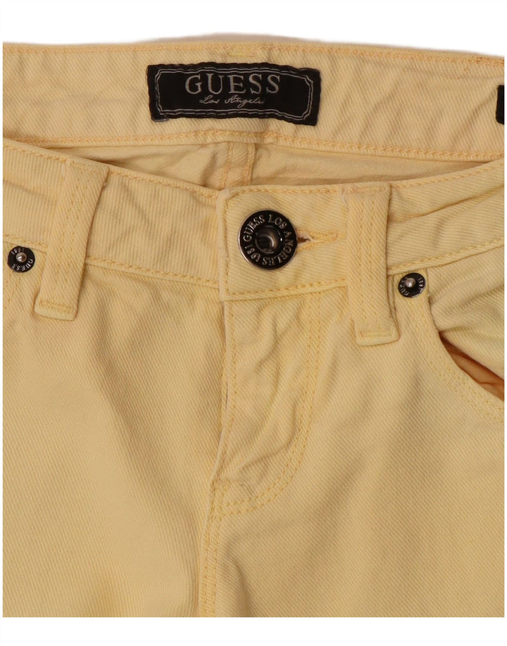 Guess Damen Sophie Slim Jeans W28 L26 Gelb