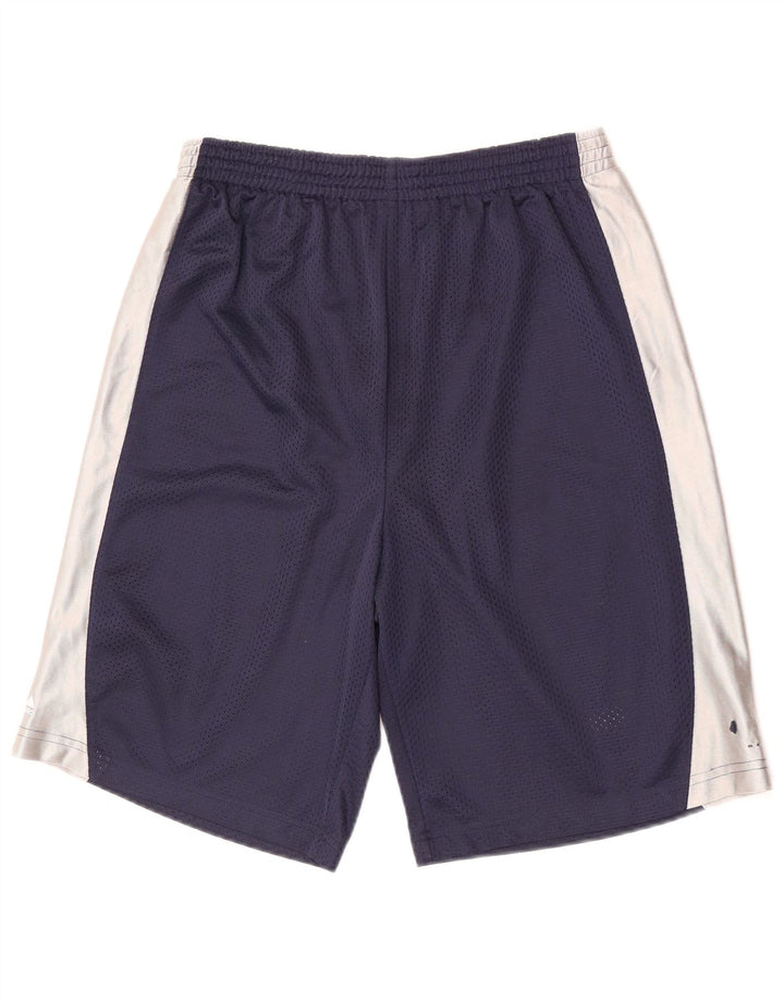 Majestic Herren-Sportshorts, Mittelgroßes marineblaues Colourblock-Polyester