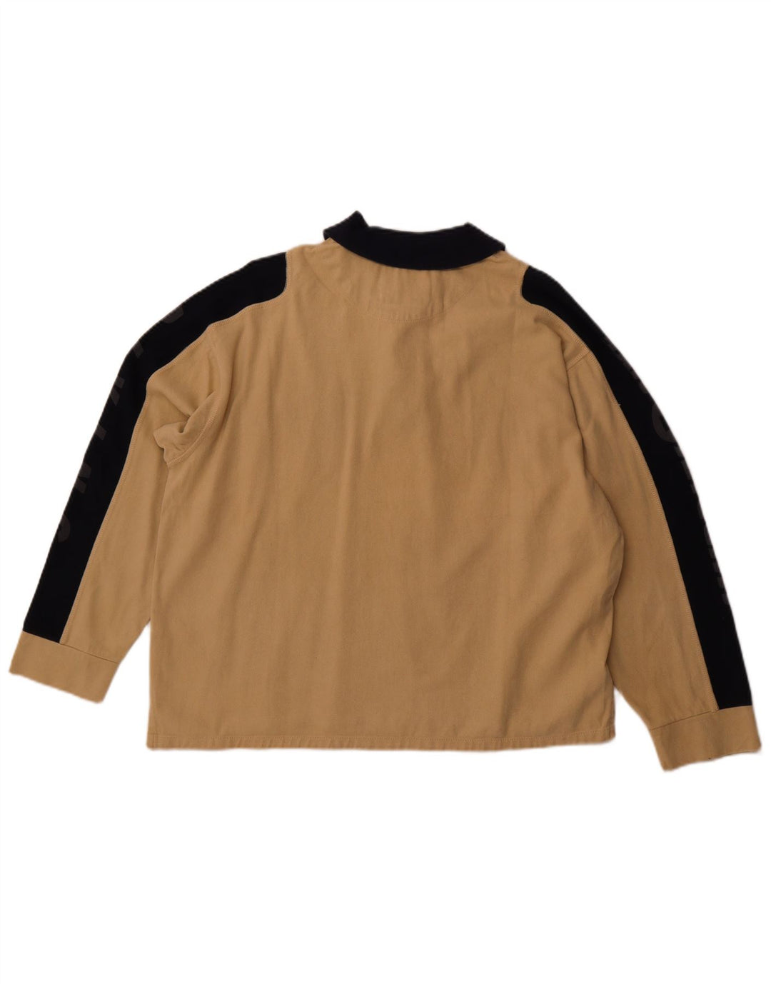 MURPHY & NYE Herren-Rugby-Poloshirt mit Grafik, mittelbraun, Farbblock