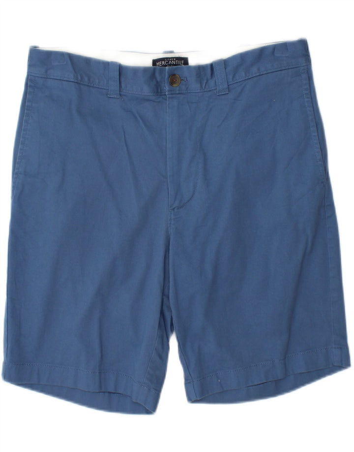J. CREW Mens Mercantile Flex Chino Shorts W32 Medium  Blue Cotton Vintage J. Crew and Second-Hand J. Crew from Messina Hembry 