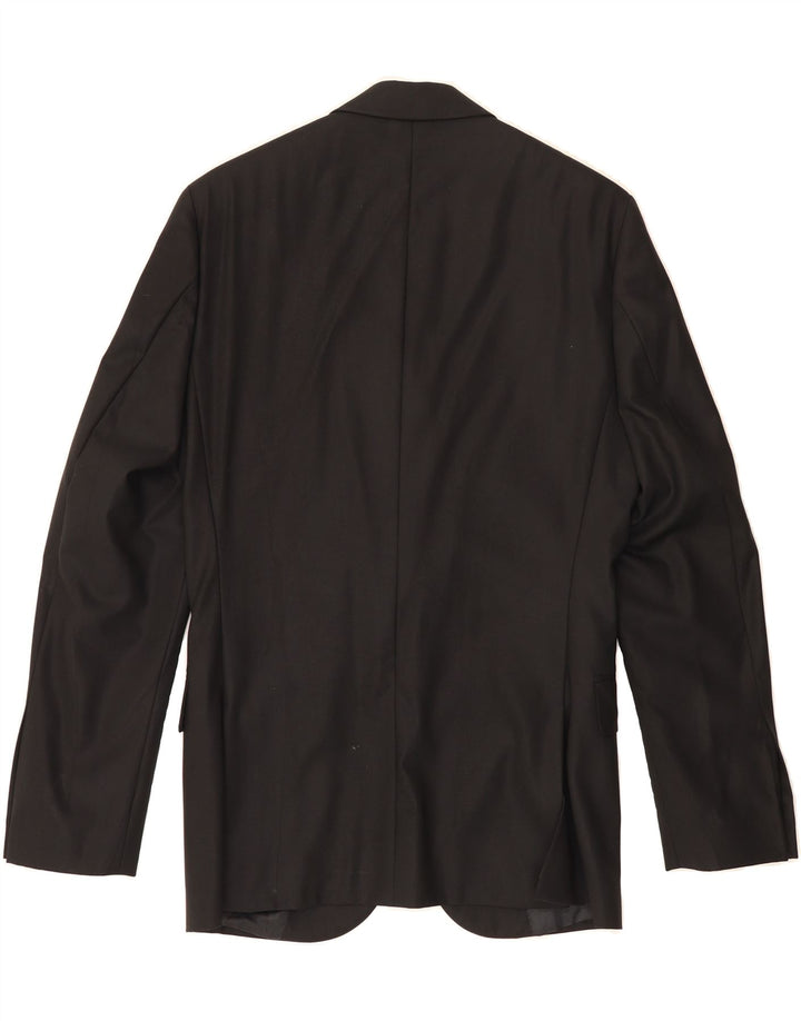 CACHAREL Mens 2 Button Blazer Jacket IT 44 XS Black Virgin Wool Vintage Cacharel and Second-Hand Cacharel from Messina Hembry 