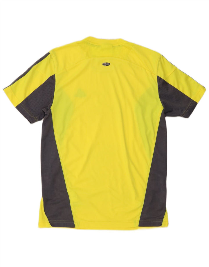 Adidas Herren Clima 365 T-Shirt Top Small Gelb Colourblock Polyester