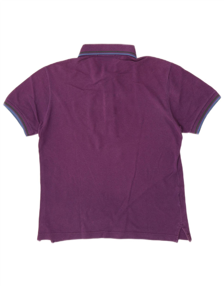 Fred Perry Herren-Poloshirt, klein, lila, gestreift, Baumwolle