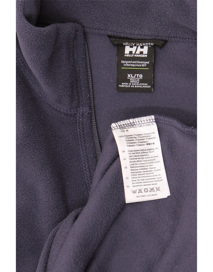 HELLY HANSEN Herren-Fleecepullover mit Reißverschluss, XL, Marineblau, Polyester