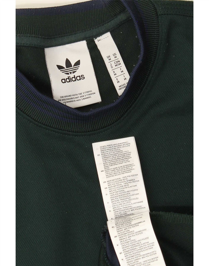 Adidas Herren T-Shirt Top Mittelgrünes Polyester