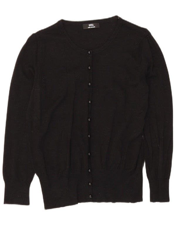 Marks & Spencer Damen-Cardigan-Pullover UK 16 Große schwarze Viskose