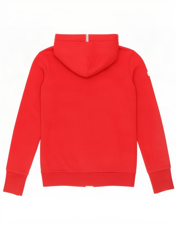 Superdry Damen-Kapuzenpullover mit Reißverschluss, UK 10, Größe S, Rot, Polyester