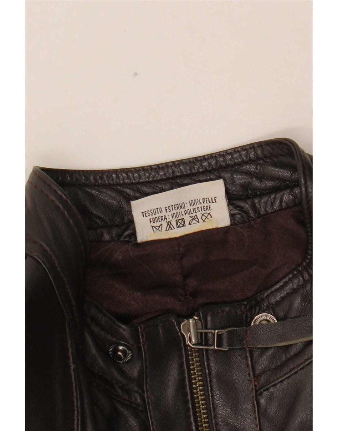 In Extenso Damen Bomber-Lederjacke UK 18 XL Braun