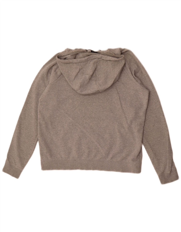 Nike Herren-Kapuzenpullover aus mittelgrau gefleckter Baumwolle