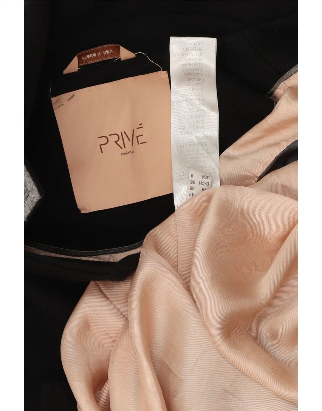 Prive Damen offener übergroßer Mantel IT 42 Mittelschwarz