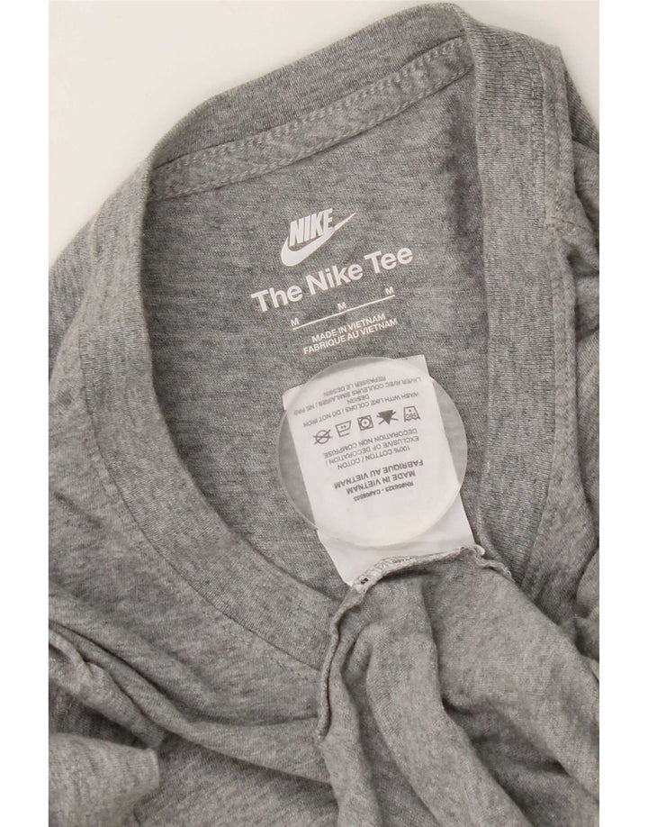 Nike Herren-T-Shirt aus mittelgrauer Baumwolle
