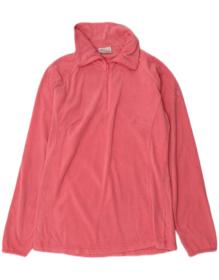 COLUMBIA Damen-Fleecepullover mit Reißverschluss am Hals, UK 12, Mittelrosa, Polyester