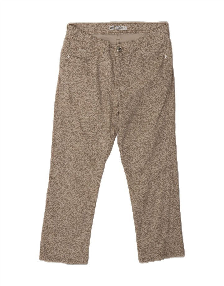 LEE Womens Natural Fit Capri Trousers US 6 Medium W28 L23 Grey Vintage Lee and Second-Hand Lee from Messina Hembry 