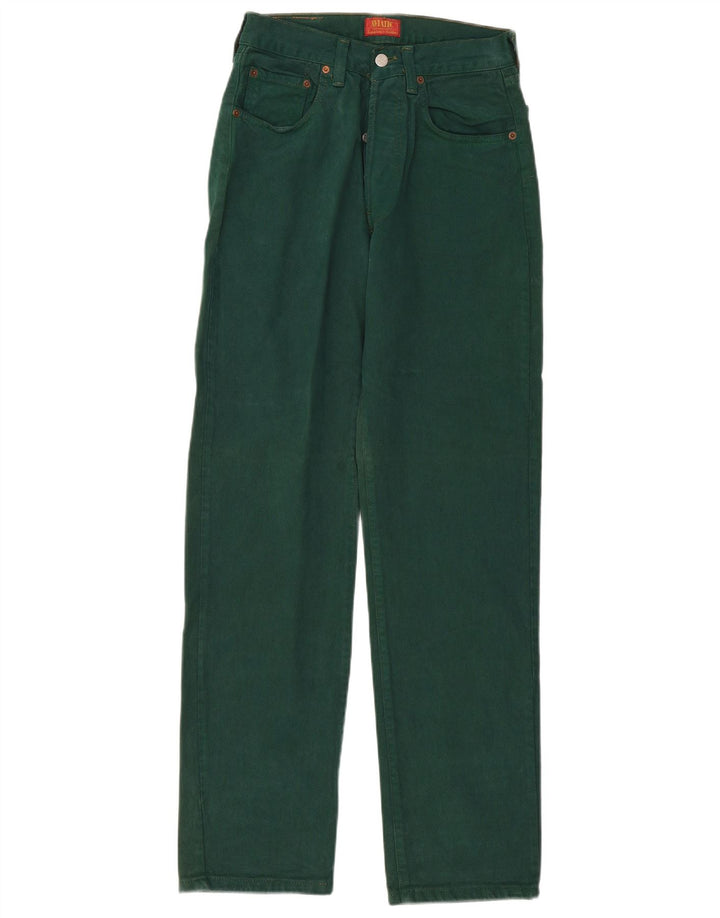 Aviatic Damen High Rise Straight Jeans W29 L33 Grün