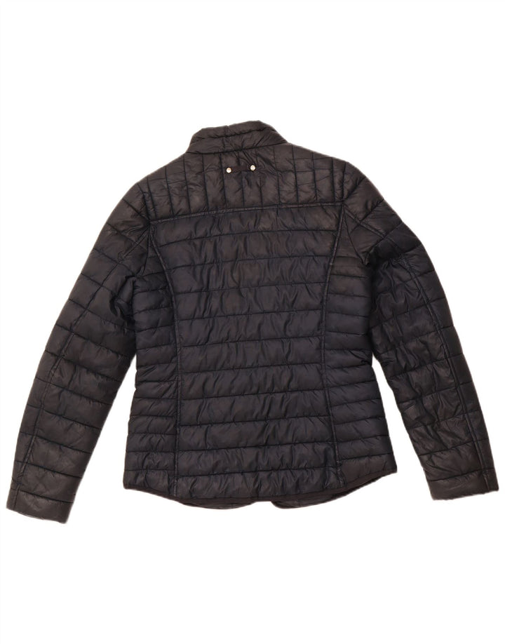 JOULES Damen Wattierte Jacke UK 12 Medium Schwarz Polyester