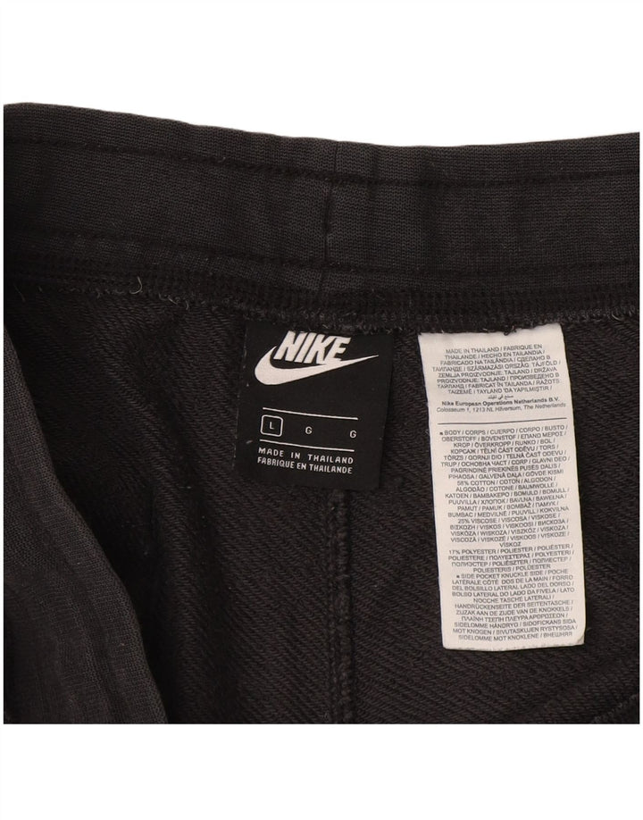 Nike Herren-Sportshorts mit Grafik, groß, aus schwarzer Baumwolle