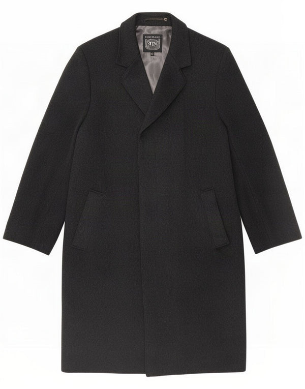 Sergio Rossi Herrenmantel UK 42 XL Graue Wolle