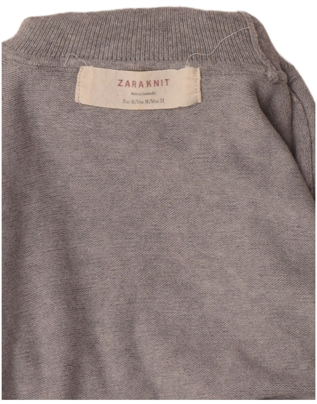 Rollkragenpullover für Damen von Zara, Gr. 12, Mittelgrau
