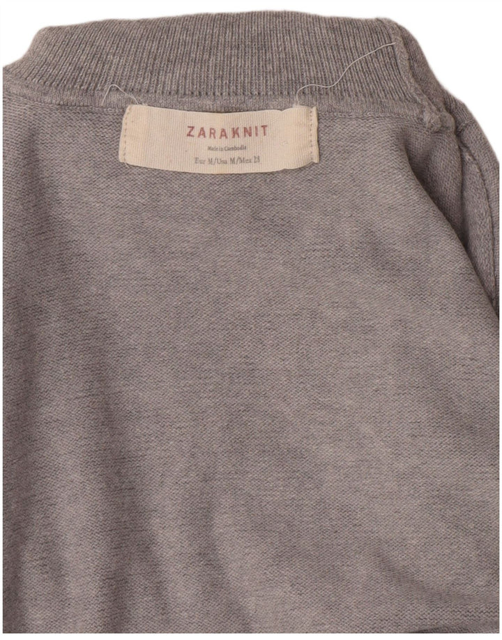 Rollkragenpullover für Damen von Zara, Gr. 12, Mittelgrau