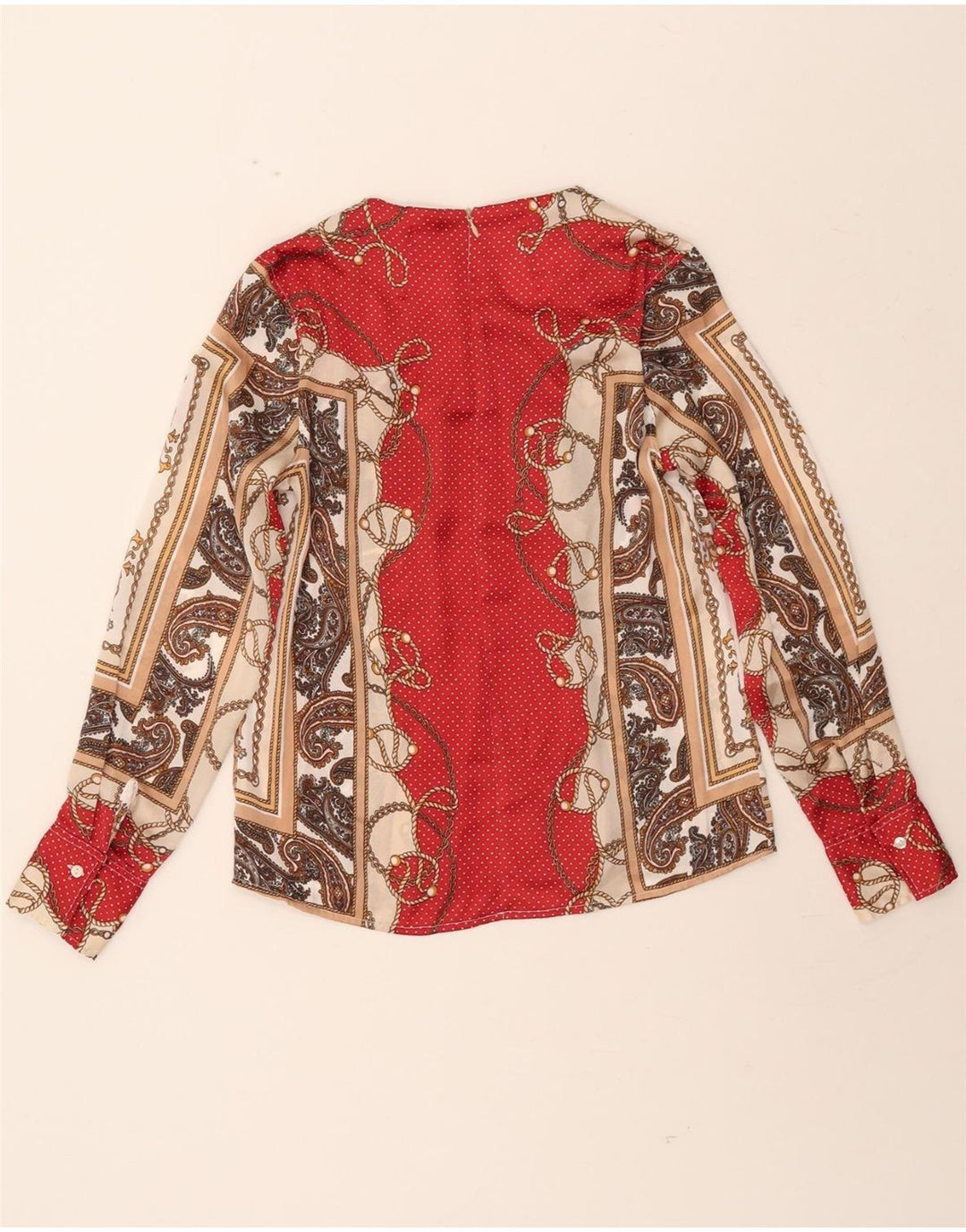 ENARA CAMICE Womens Abstract Pattern Blouse Top UK 12 Medium Multicoloured Vintage Enara Camice and Second-Hand Enara Camice from Messina Hembry 