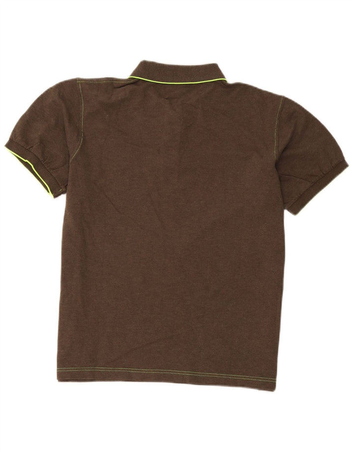 Sun68 Herren-Poloshirt, groß, braune Baumwolle