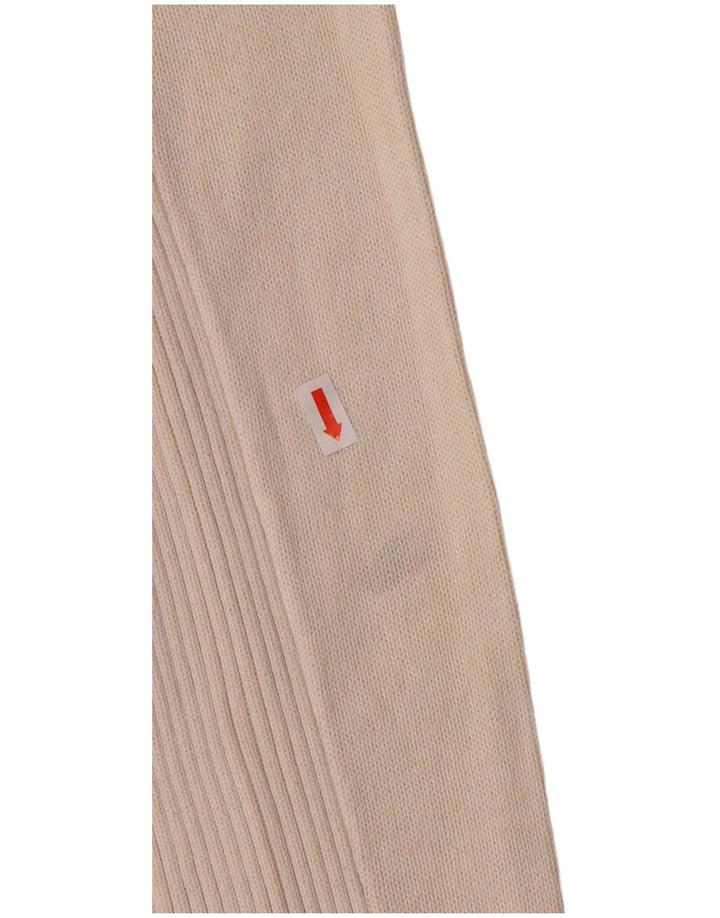 Tommy Hilfiger Herren-Cardigan, Größe S, cremefarbene Baumwolle