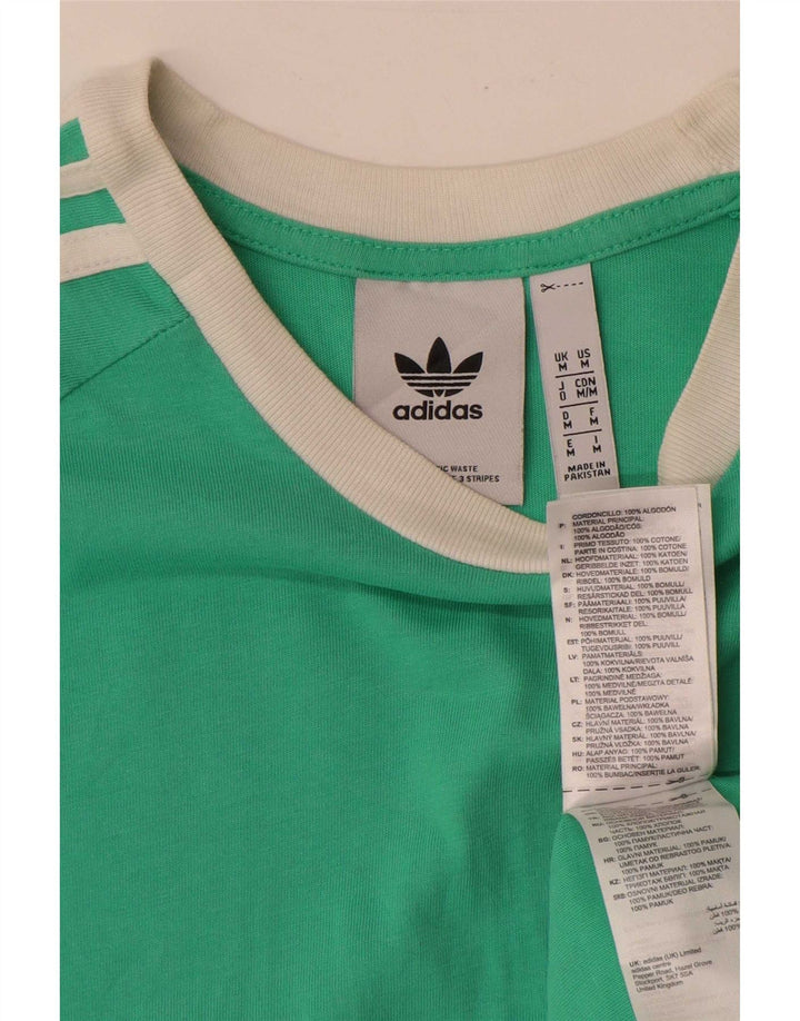 Adidas Herren T-Shirt Top mittelgrüne Baumwolle