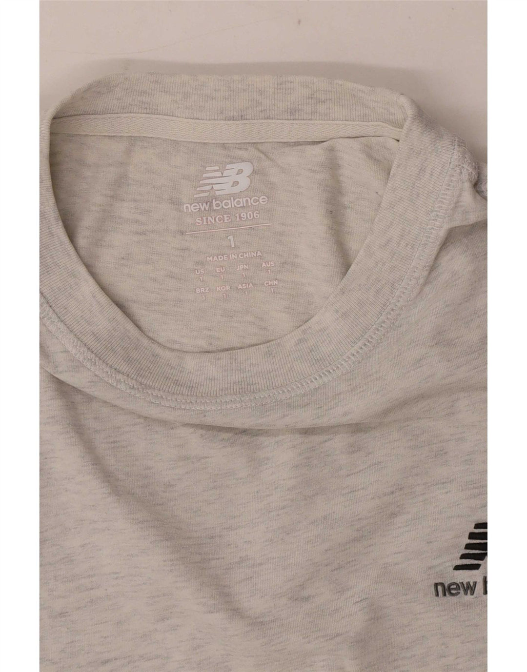 New Balance Herren T-Shirt Top Small Grau meliert