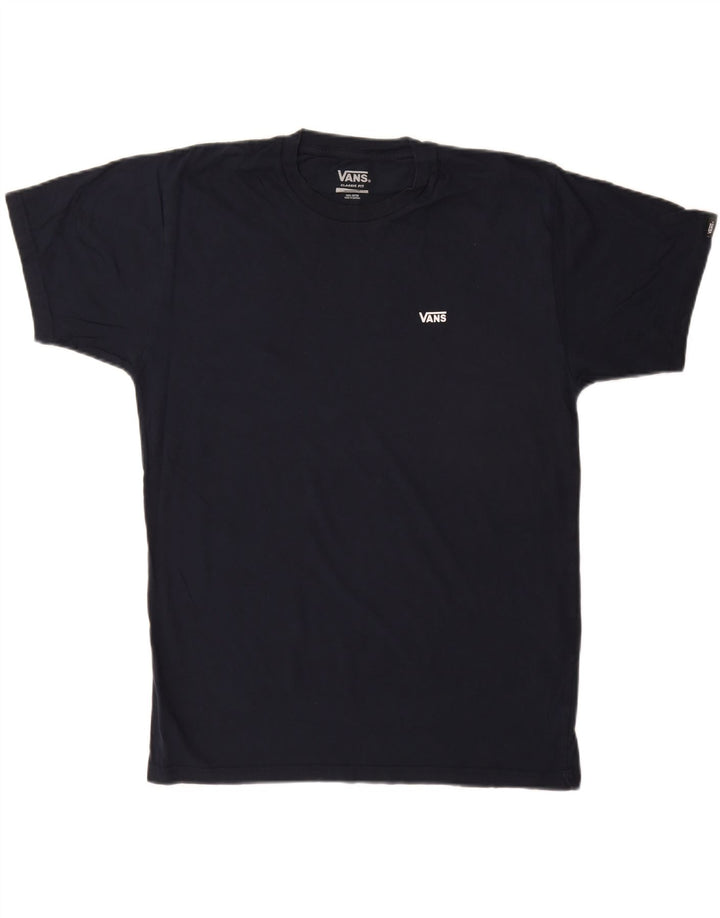 Vans Herren-T-Shirt mit klassischer Passform, mittelmarineblaue Baumwolle
